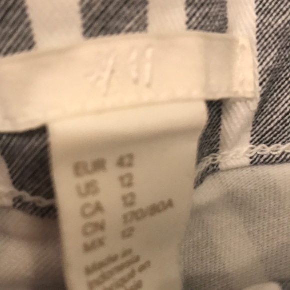 H&M shirts 12 white and blue stripes - Picture 3 of 3
